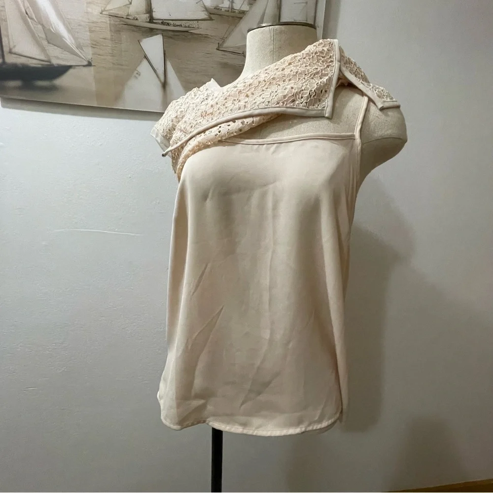 Pixley Yuli Lace Cap Sleeve Blouse XS NWT - Picture 6 of 9